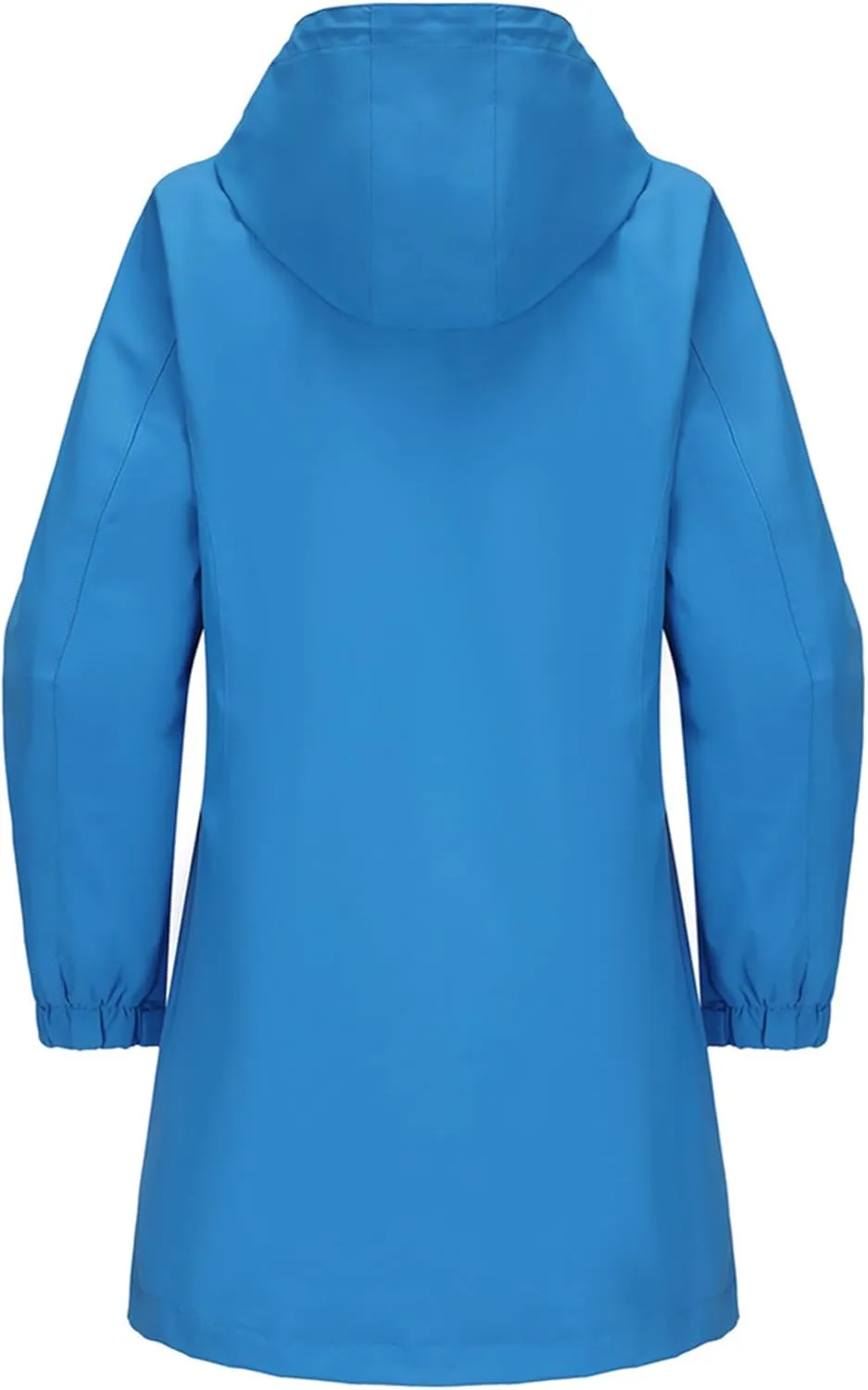 Women's Lightweight Waterproof Raincoat Full Zipper Trech Coat Hooded Windbreaker Outdoor Jackets