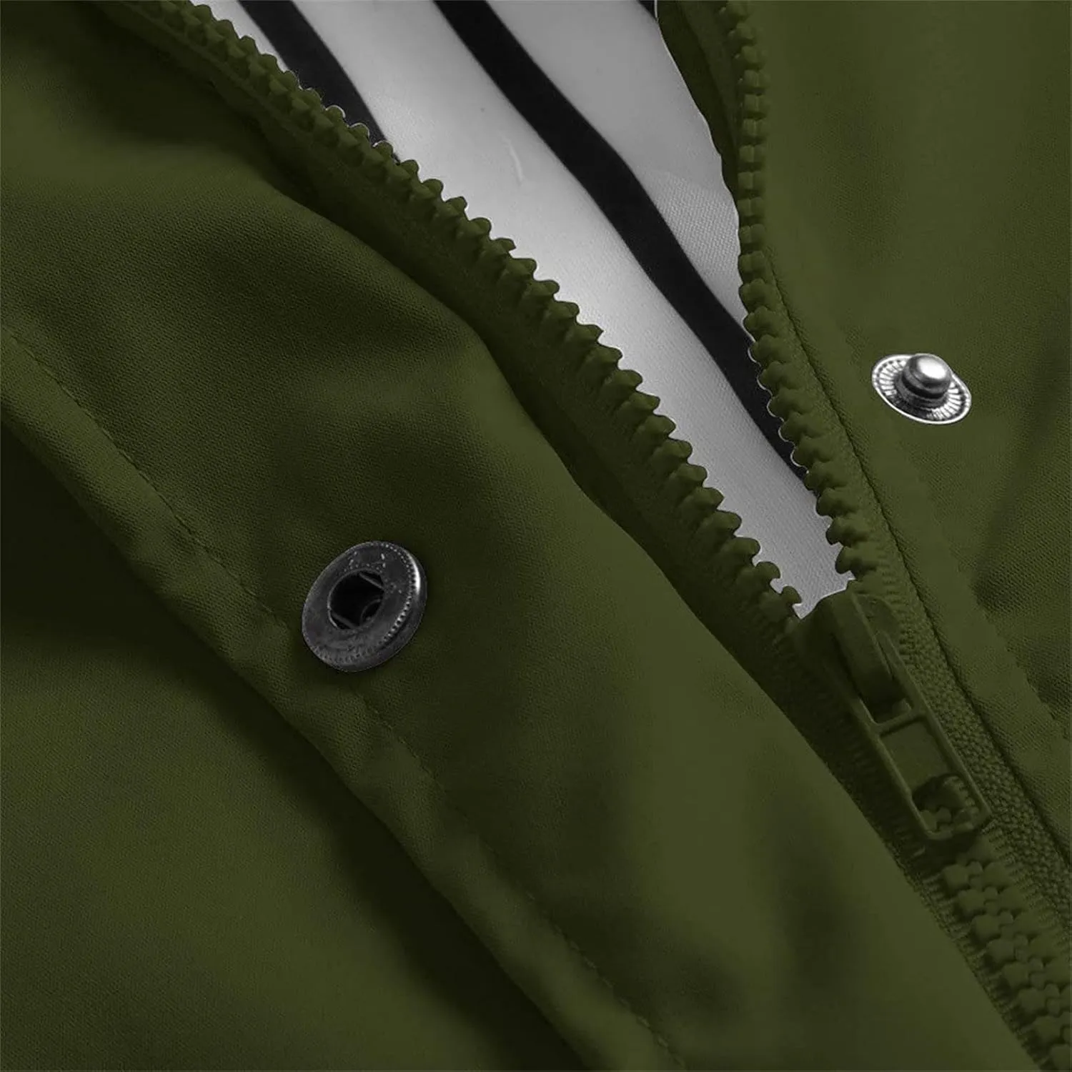 Womens Outdoor Jackets Warm Winter Snow Coat Hooded Raincoat Ski Jackets Solid Color Stripe Windproof Coat