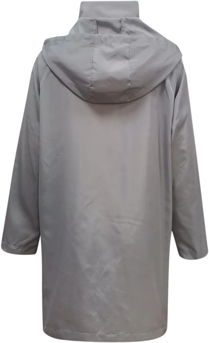 Women's Rain Jacket Plus Size Lightweight Raincoat with Hood Waterproof Outdoor Jackets Fashion Casual Windbreaker