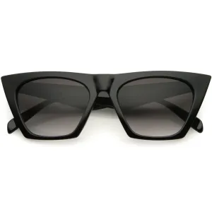 Women's Retro Modern Flat Top Cat Eye Sunglasses C976