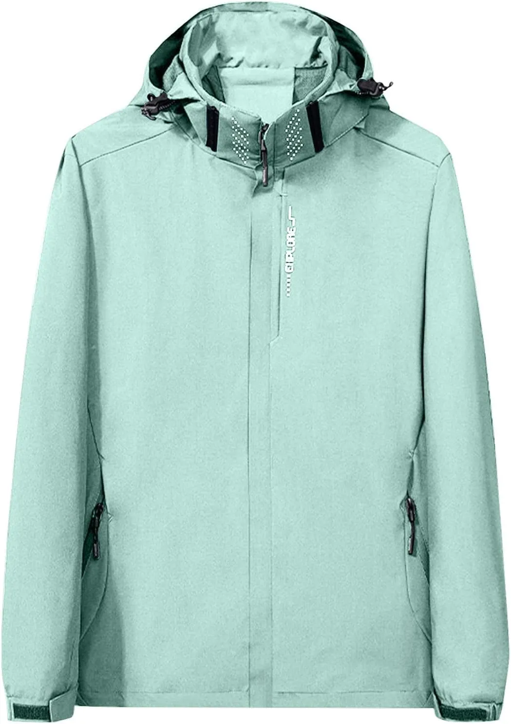 Women's Softshell Jacket with Hood Mesh Lined Lightweight Breathable Waterproof Windbreaker Hiking Outdoor Jackets