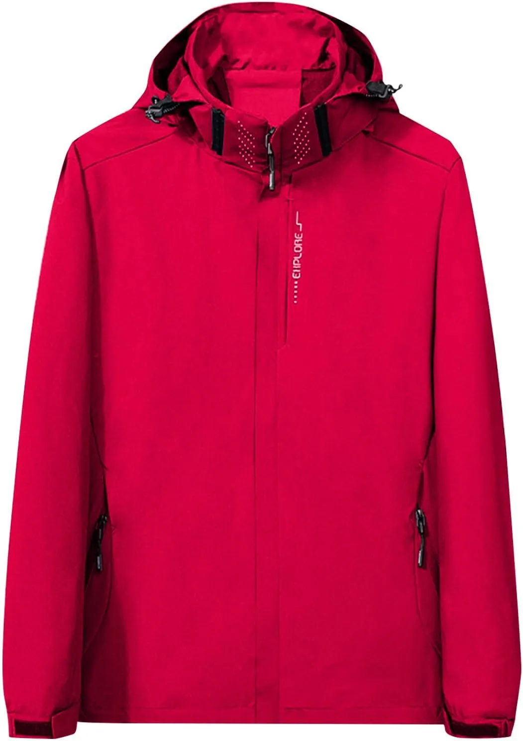 Women's Softshell Jacket with Hood Mesh Lined Lightweight Breathable Waterproof Windbreaker Hiking Outdoor Jackets