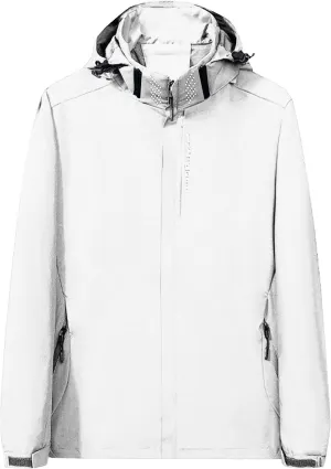Women's Softshell Jacket with Hood Mesh Lined Lightweight Breathable Waterproof Windbreaker Hiking Outdoor Jackets