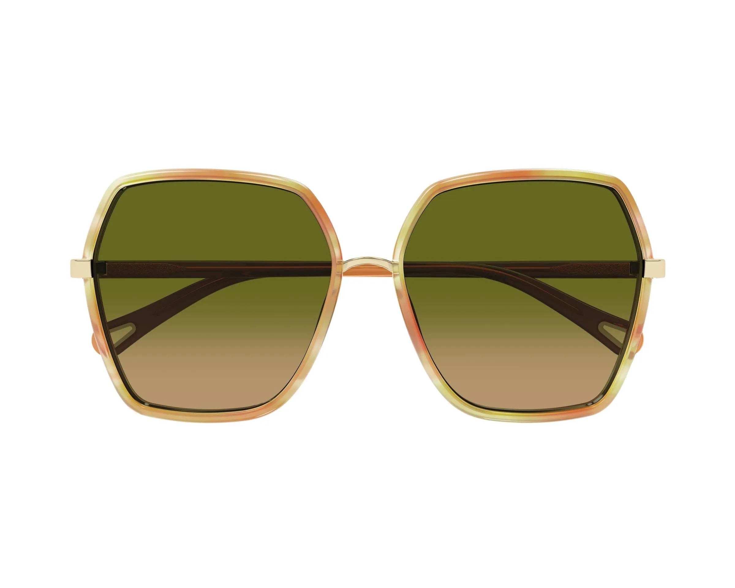 Women's Square Sunglasses Green/Orange - Chloé