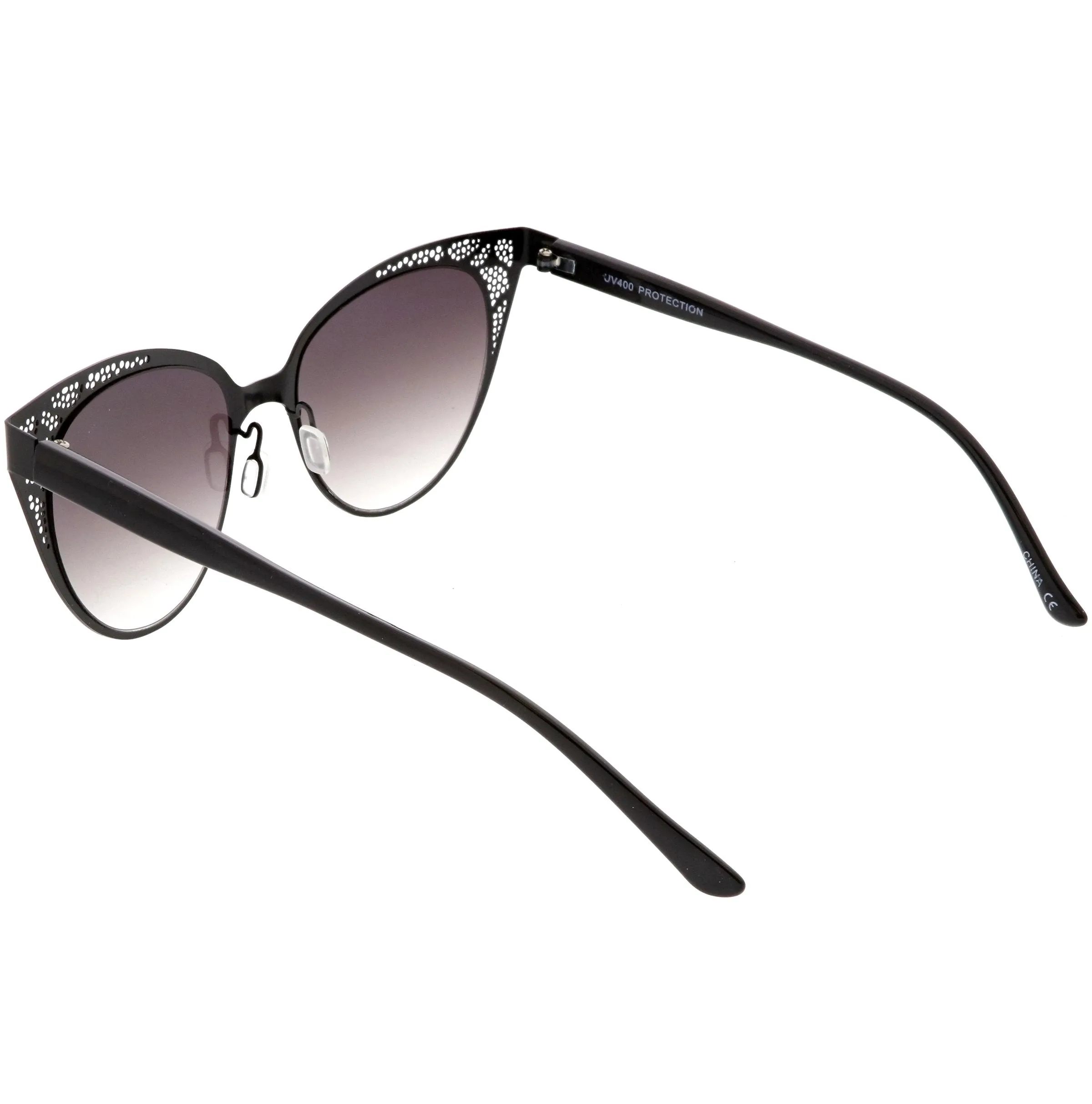Women's Vintage Lace Design Gradient Lens Cat Eye Sunglasses C314