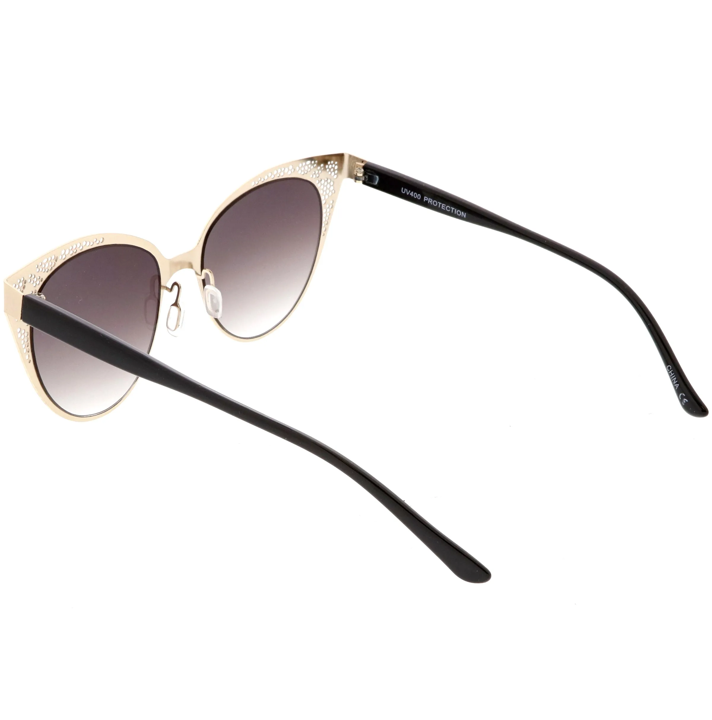 Women's Vintage Lace Design Gradient Lens Cat Eye Sunglasses C314
