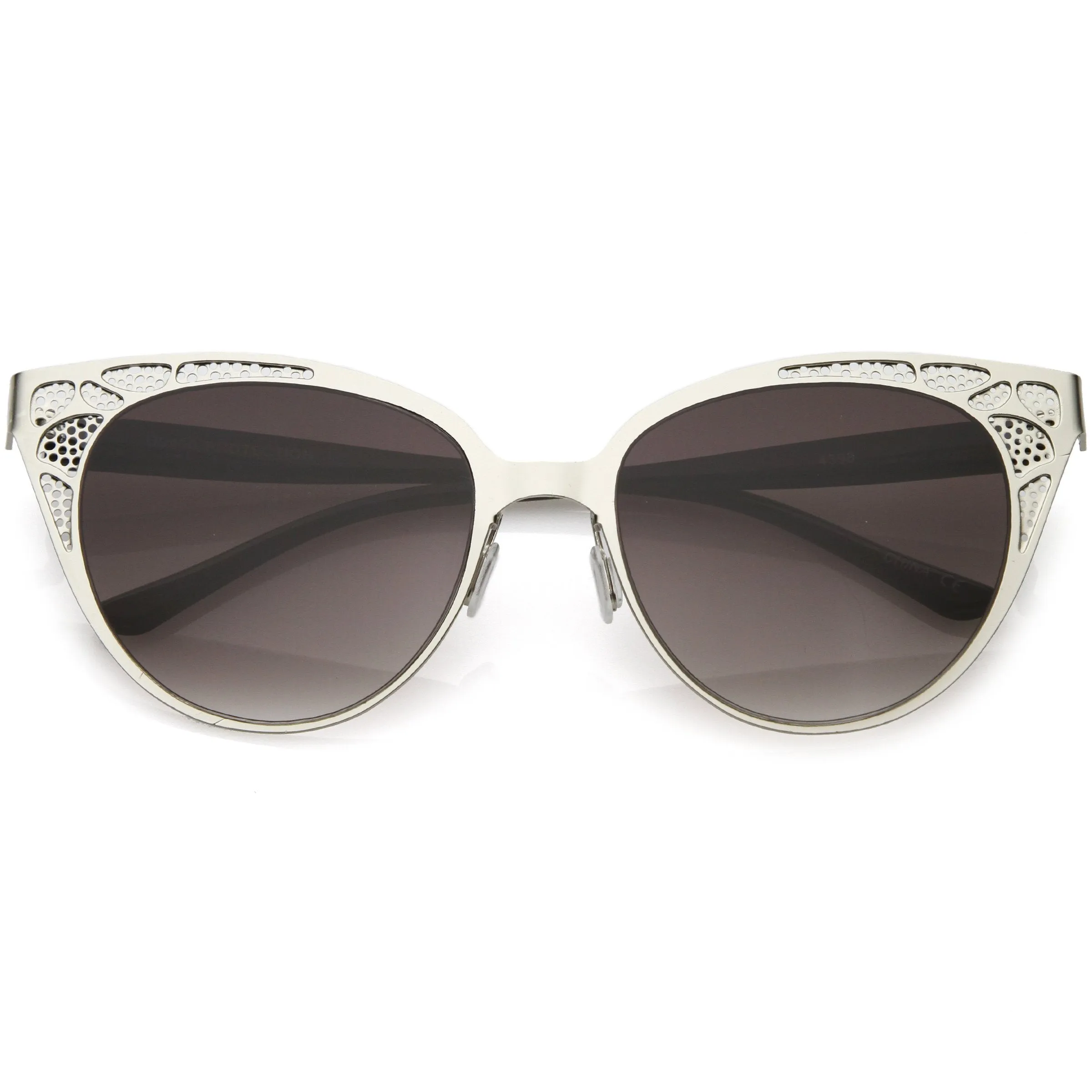 Women's Vintage Lace Design Gradient Lens Cat Eye Sunglasses C314