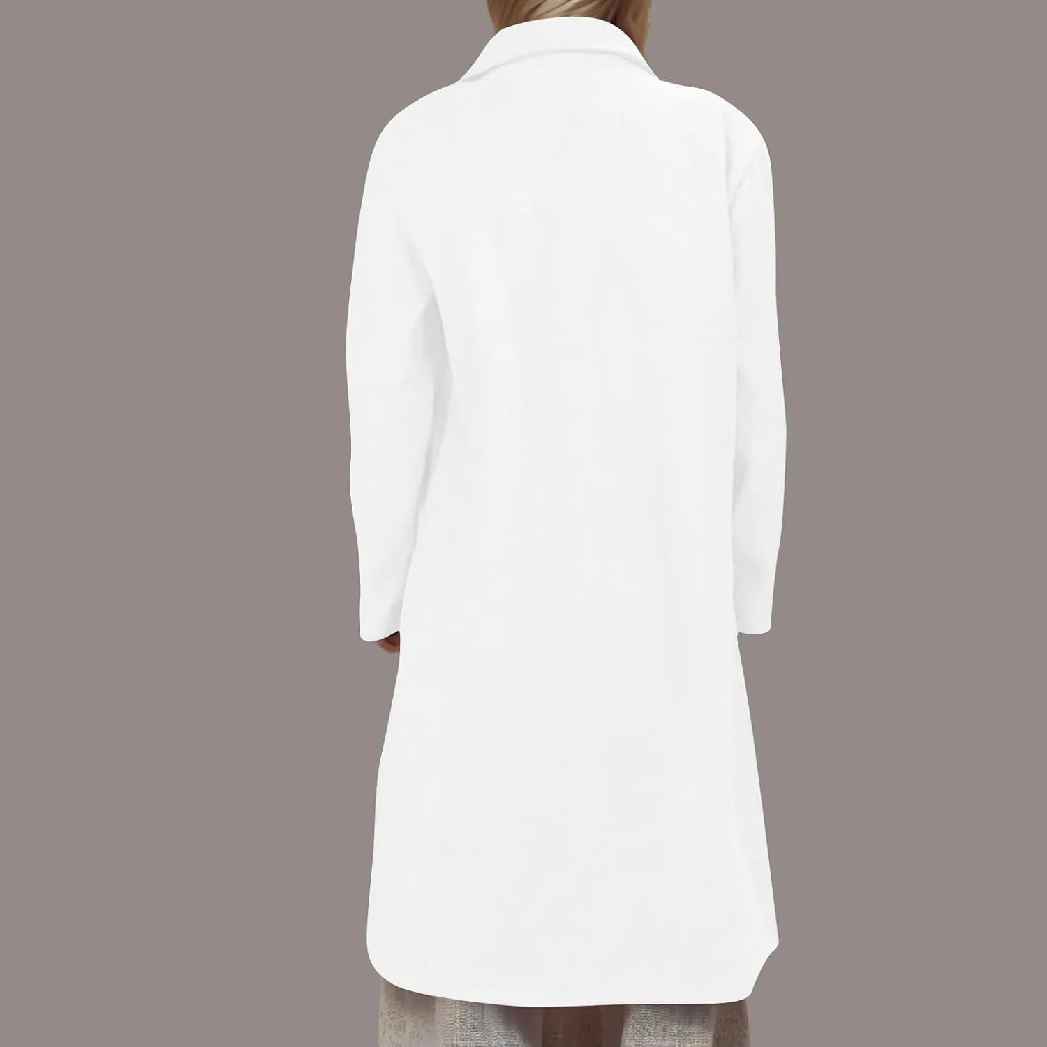 Women's Winter Double Breasted Midi Long Wool Coat Notch Lapel Winter Trench Coat Wool Winter Jackets