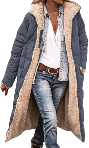 Womens Winter Jacket Jacket Hooded Puffer Jacket Lightweight Winter Coat Hooded Maxi Length Winter Jackets for Women
