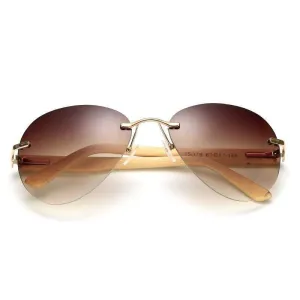 Wooden Sunglasses Mirrored Retro Style