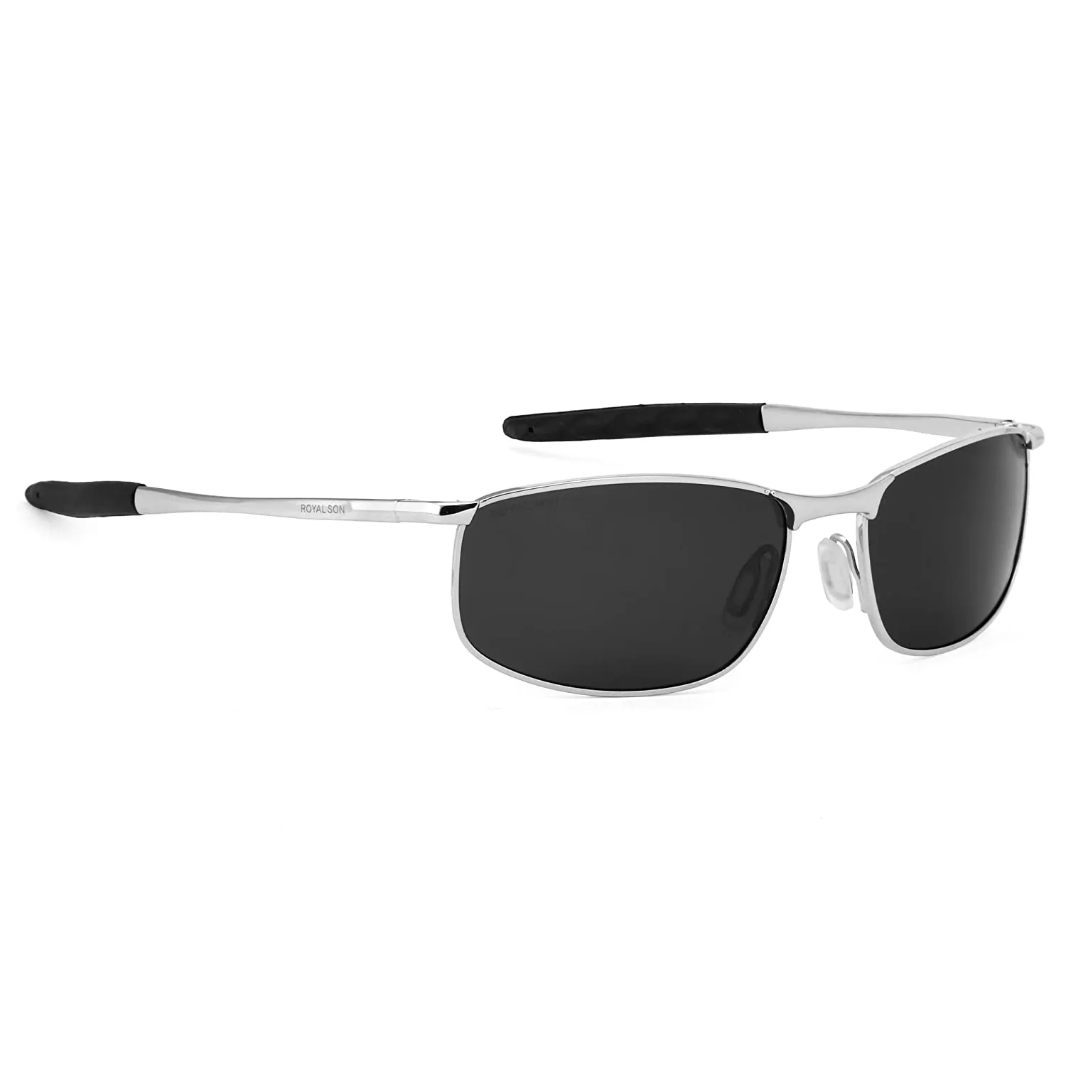 Wrap Around HD Polarised Aviator Unbreakable Metal Frame Sunglasses