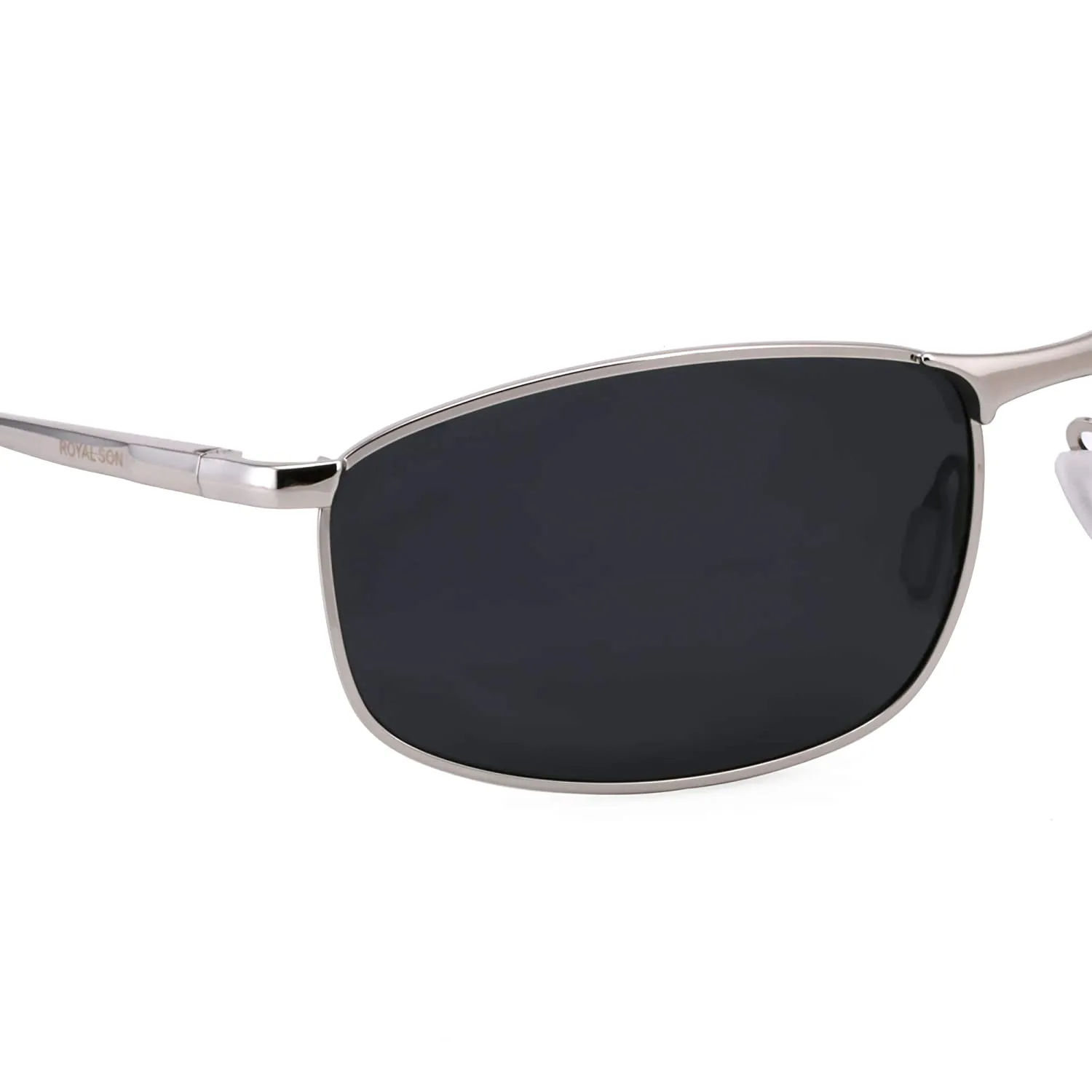 Wrap Around HD Polarised Aviator Unbreakable Metal Frame Sunglasses