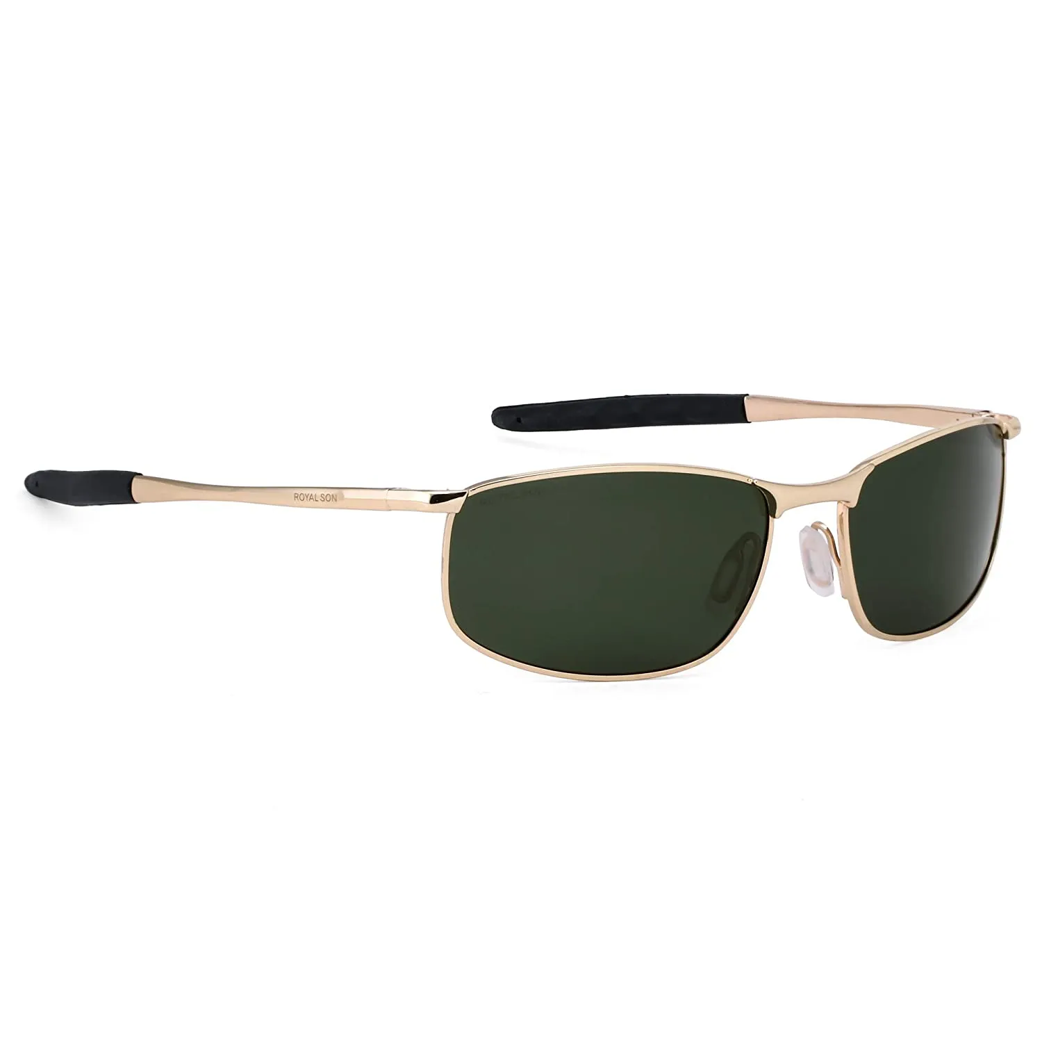 Wrap Around HD Polarised Aviator Unbreakable Metal Frame Sunglasses