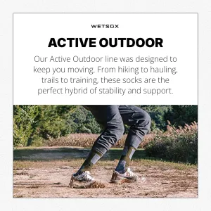 WSX Outdoor & Sports Socks | Lightweight, Medium Compression with Arch Support and Moisture-Wicking | Socks for Men & Women