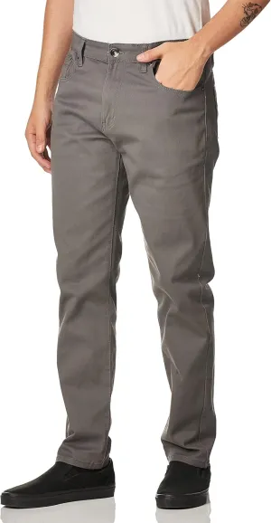 WT02 Men's Basic Color Twill Stretchable Skinny Pants