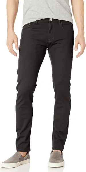 WT02 Men's Basic Color Twill Stretchable Skinny Pants