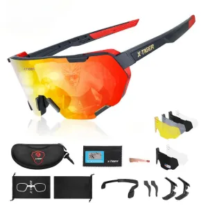 X-TIGER Photochromic Cycling Glasses Men Women Polarized Bicycle Sunglasses Sports Cycling Running Driving Fishing Glasses