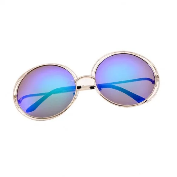 xakxx Fashion Women 7 Colors Retro Casual Round Sunglasses