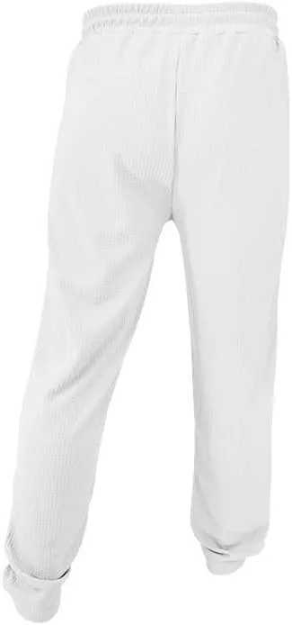 Xiaojmake Mens Casual Drawstring Pants 2025 Elastic Waist Lightweight Summer Loose Straight Waffle Work Pants with Pockets