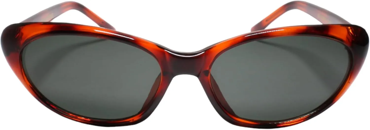 Y2K Indie Vibe Pin-Up Style Vintage Cat Eye Brown & Black Sunglasses