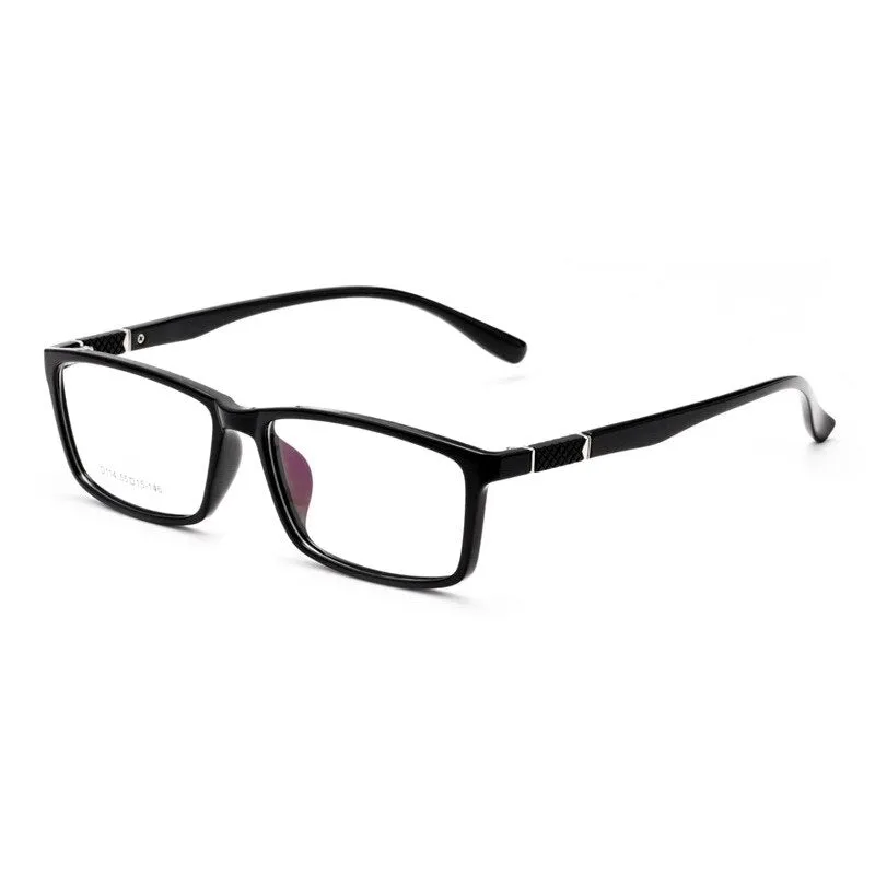 Yimaruili Men's Full Rim Square Frame Resin Eyeglasses D114