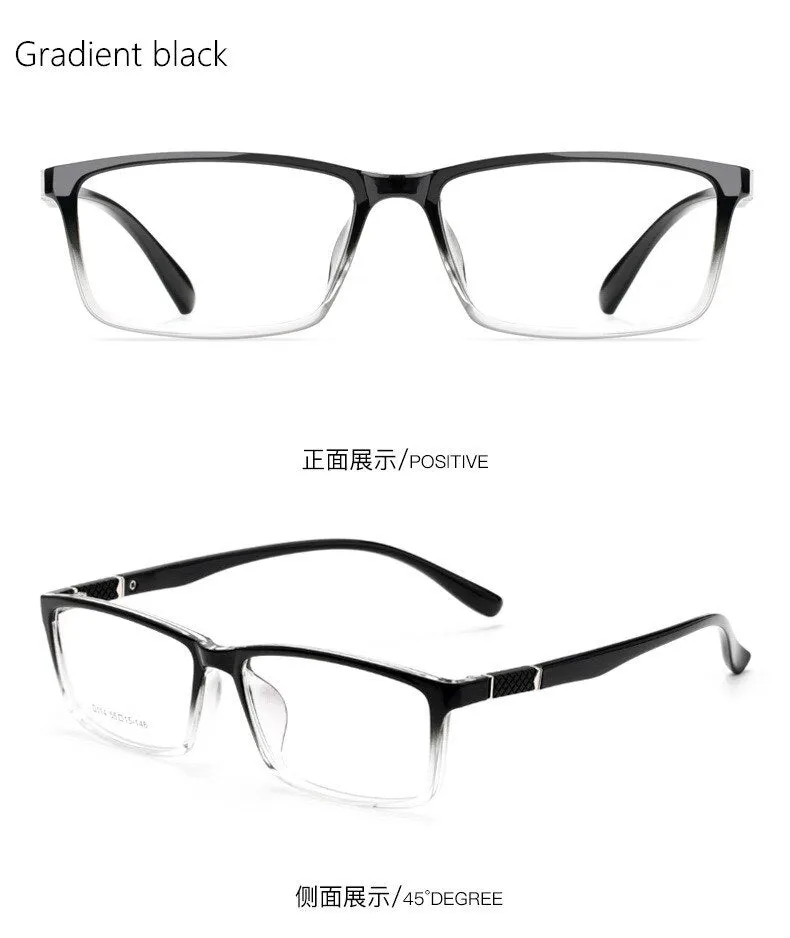 Yimaruili Men's Full Rim Square Frame Resin Eyeglasses D114