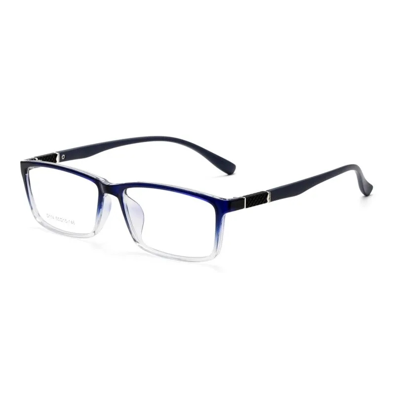 Yimaruili Men's Full Rim Square Frame Resin Eyeglasses D114
