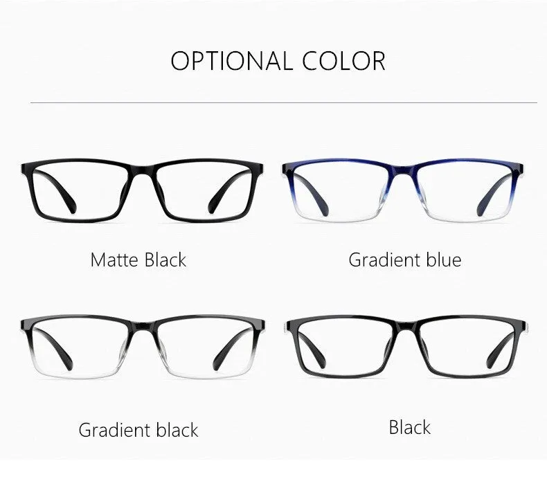 Yimaruili Men's Full Rim Square Frame Resin Eyeglasses D114