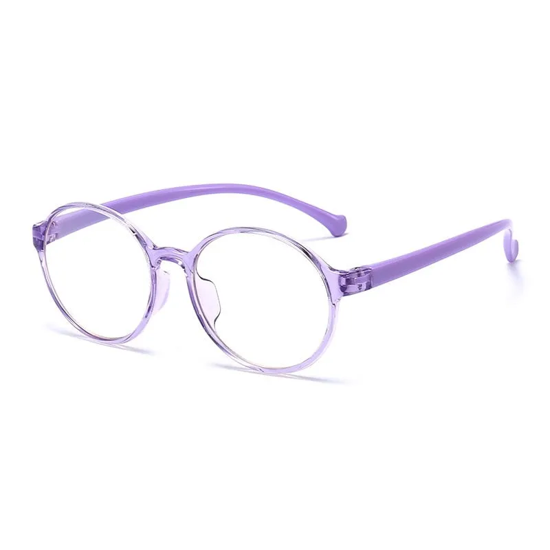 Yimaruili Unisex Children's Full Rim Acetate Frame Eyeglasses YKF2040