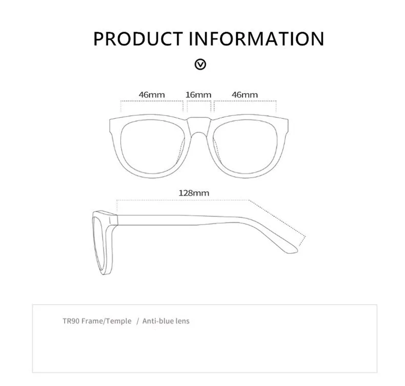 Yimaruili Unisex Children's Full Rim Acetate Frame Eyeglasses YKF2040
