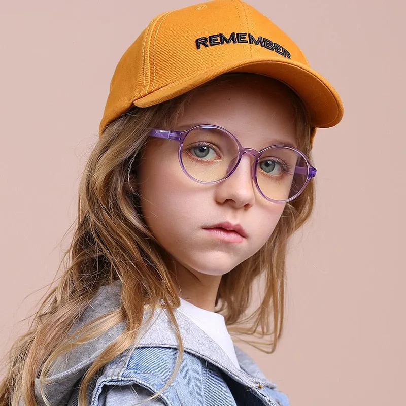Yimaruili Unisex Children's Full Rim Acetate Frame Eyeglasses YKF2040