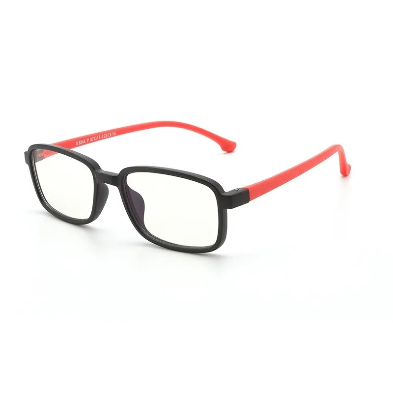 Yimaruili Unisex Children's Full Rim Silicone Frame Eyeglasses F8244