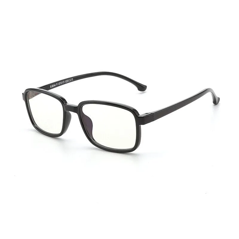 Yimaruili Unisex Children's Full Rim Silicone Frame Eyeglasses F8244