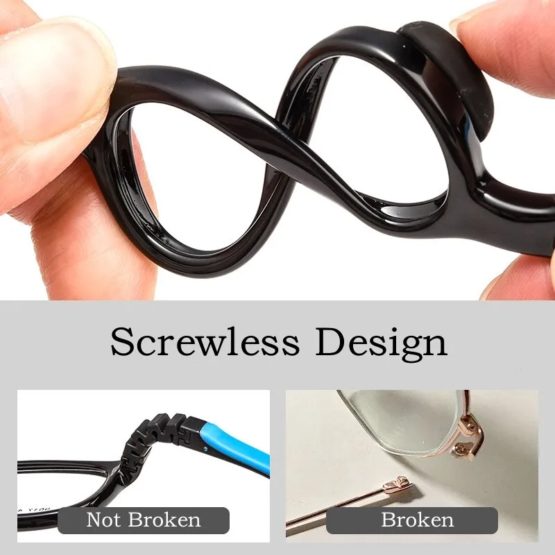 Yimaruili Unisex Children's Full Rim Square Tr 90 Silicone Screwless Eyeglasses 901et