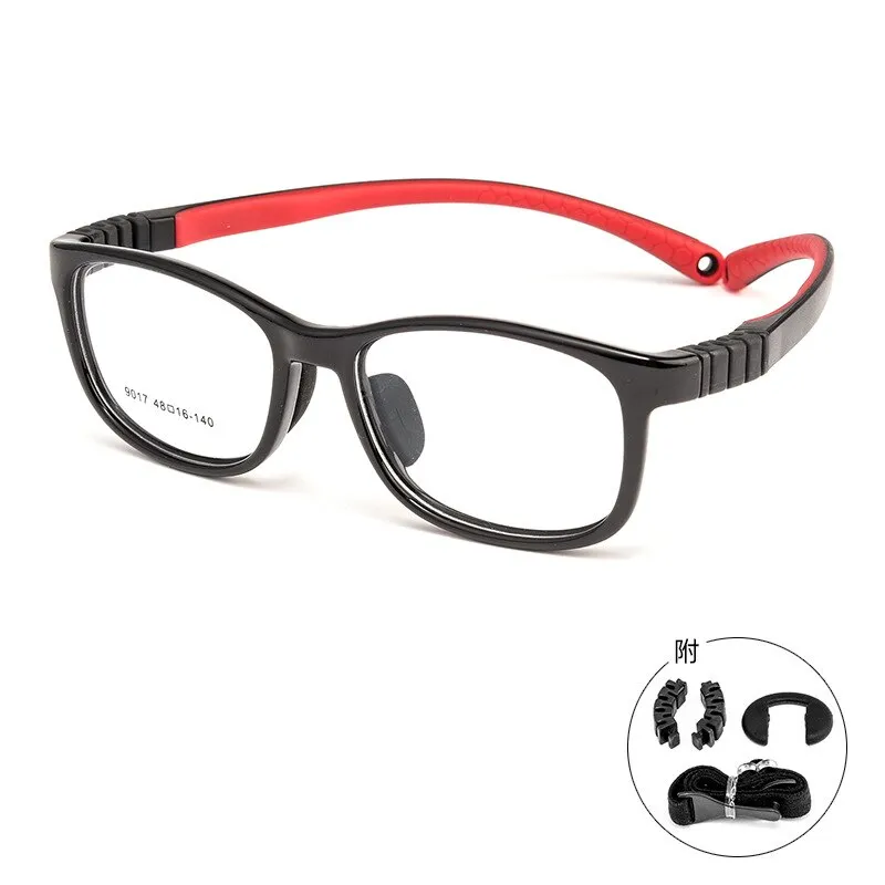 Yimaruili Unisex Children's Full Rim Square Tr 90 Silicone Screwless Eyeglasses 901et