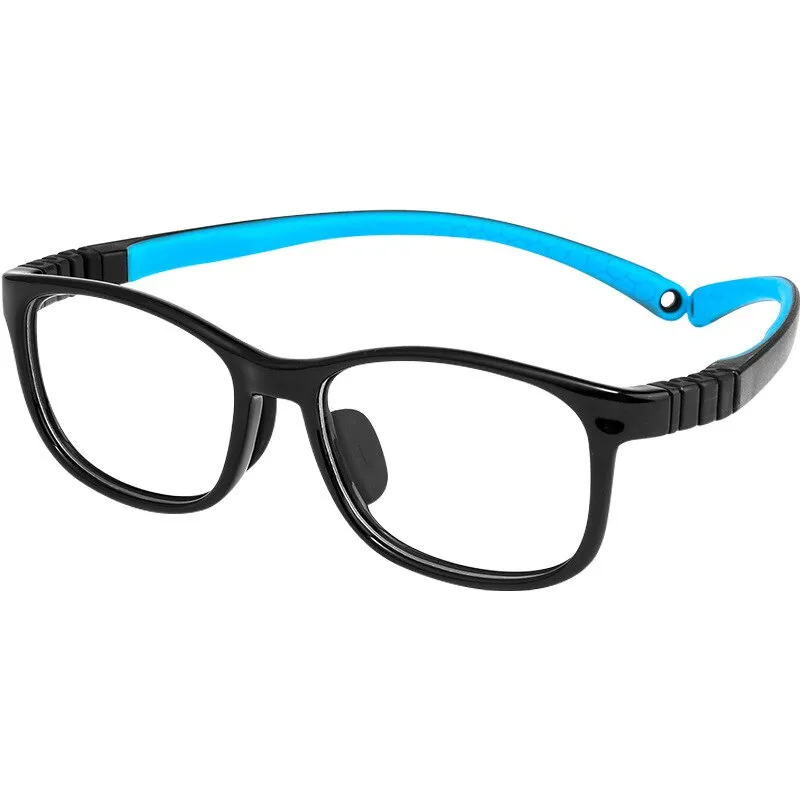 Yimaruili Unisex Children's Full Rim Square Tr 90 Silicone Screwless Eyeglasses 901et