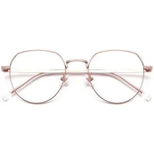 Yimaruili Unisex Full Rim Round Titanium Frame Eyeglasses 1901