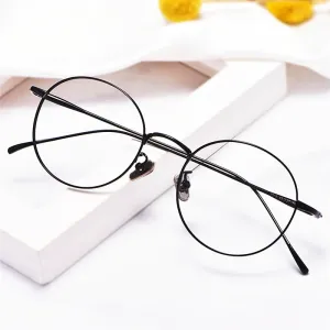 Yimaruili Unisex Full Rim Round Titanium Frame Eyeglasses 3216