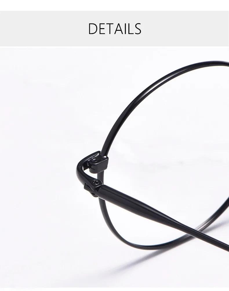 Yimaruili Unisex Full Rim Round Titanium Frame Eyeglasses 3216