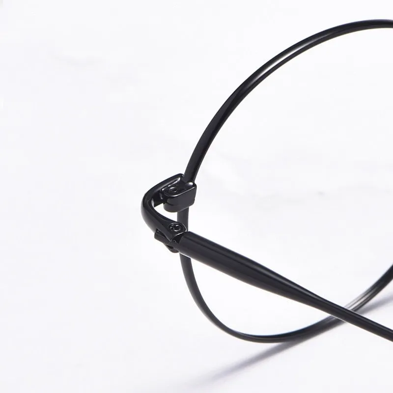 Yimaruili Unisex Full Rim Round Titanium Frame Eyeglasses 3216