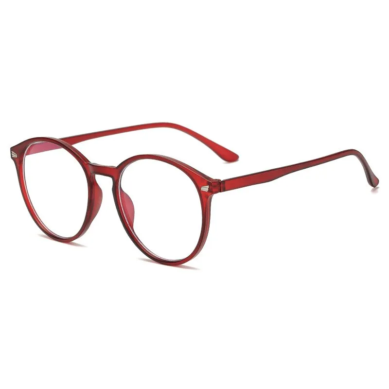 Yimaruili Unisex Full Rim Round Tr 90 Eyeglasses TR90 6009
