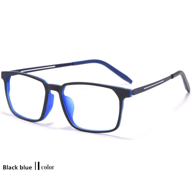 Yimaruili Unisex Full Rim Square Titanium Eyeglasses 8878
