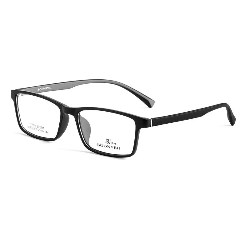 Yimaruili Unisex Full Rim Square Tr 90 Sport Eyeglasses Vb8004
