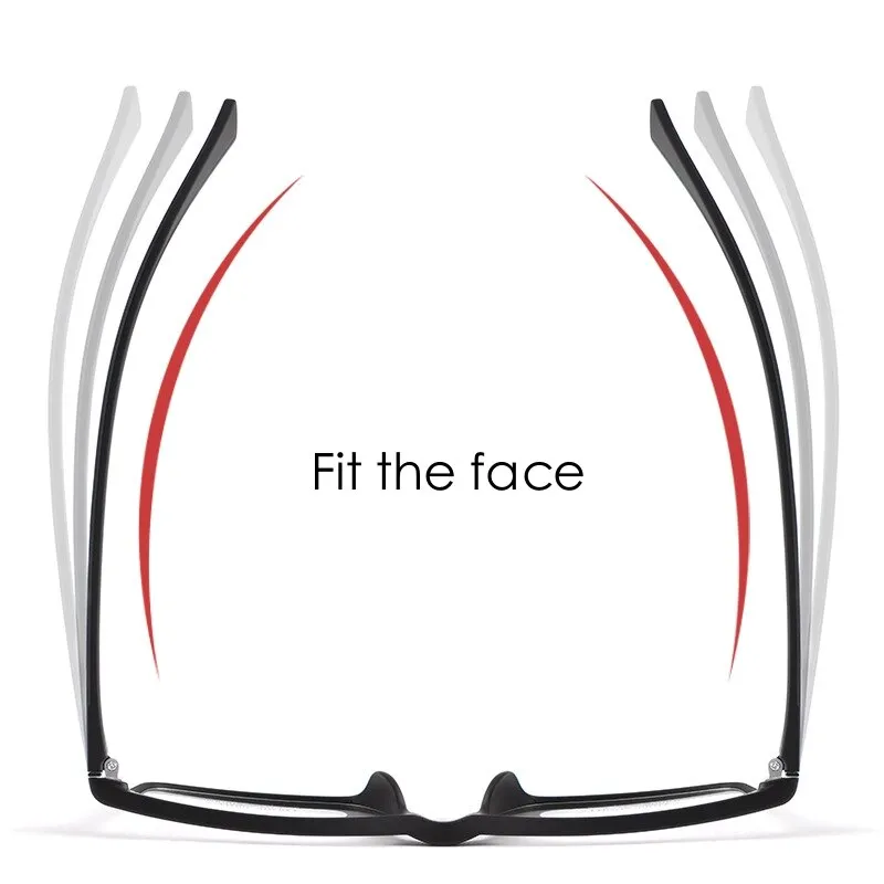 Yimaruili Unisex Full Rim Square Tr 90 Sport Eyeglasses Vb8004