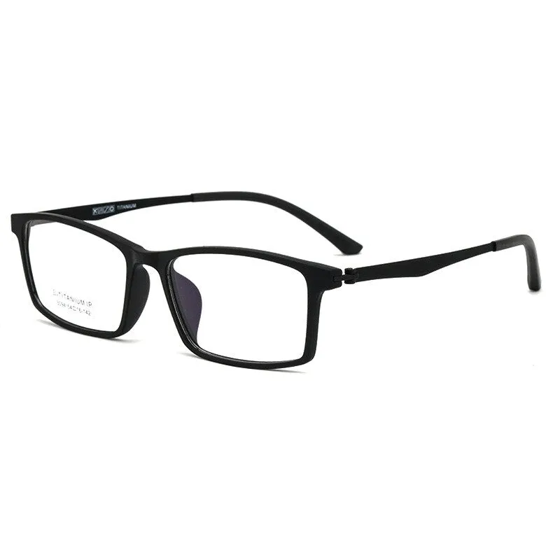Yimaruili Unisex Full Rim Square Tr 90 Titanium Eyeglasses 023094