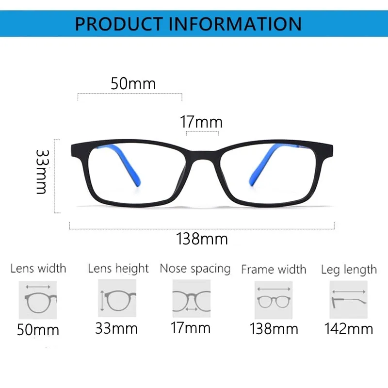 Yimaruili Unisex Full Rim β Titanium Frame Eyeglasses 8802