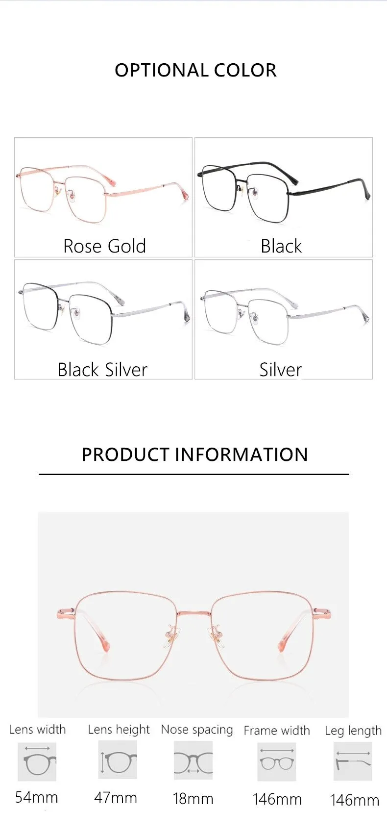 Yimaruili Unisex Full Rim Titanium Round Frame Eyeglasses T3501