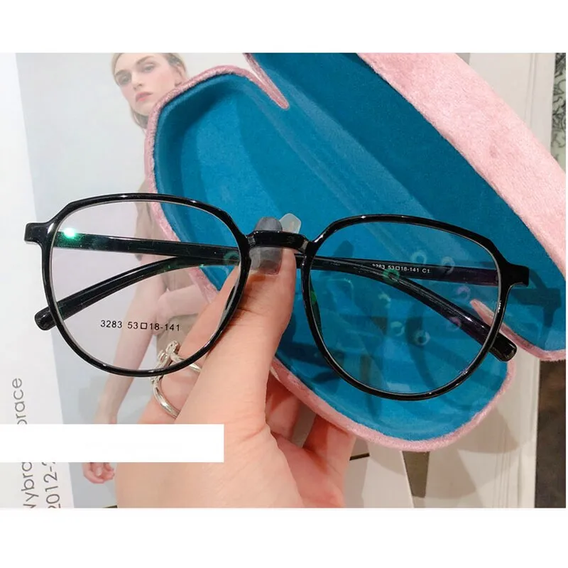 Yimaruili Women's Full Rim Resin Round Frame Eyeglasses 3283