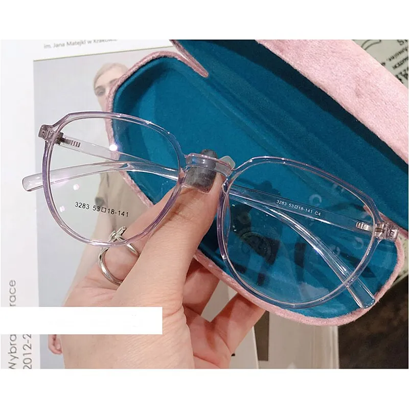 Yimaruili Women's Full Rim Resin Round Frame Eyeglasses 3283