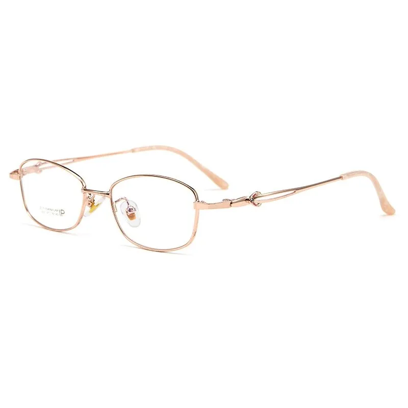 Yimaruili Women's Full Rim Square Titanium Alloy 3531ti
